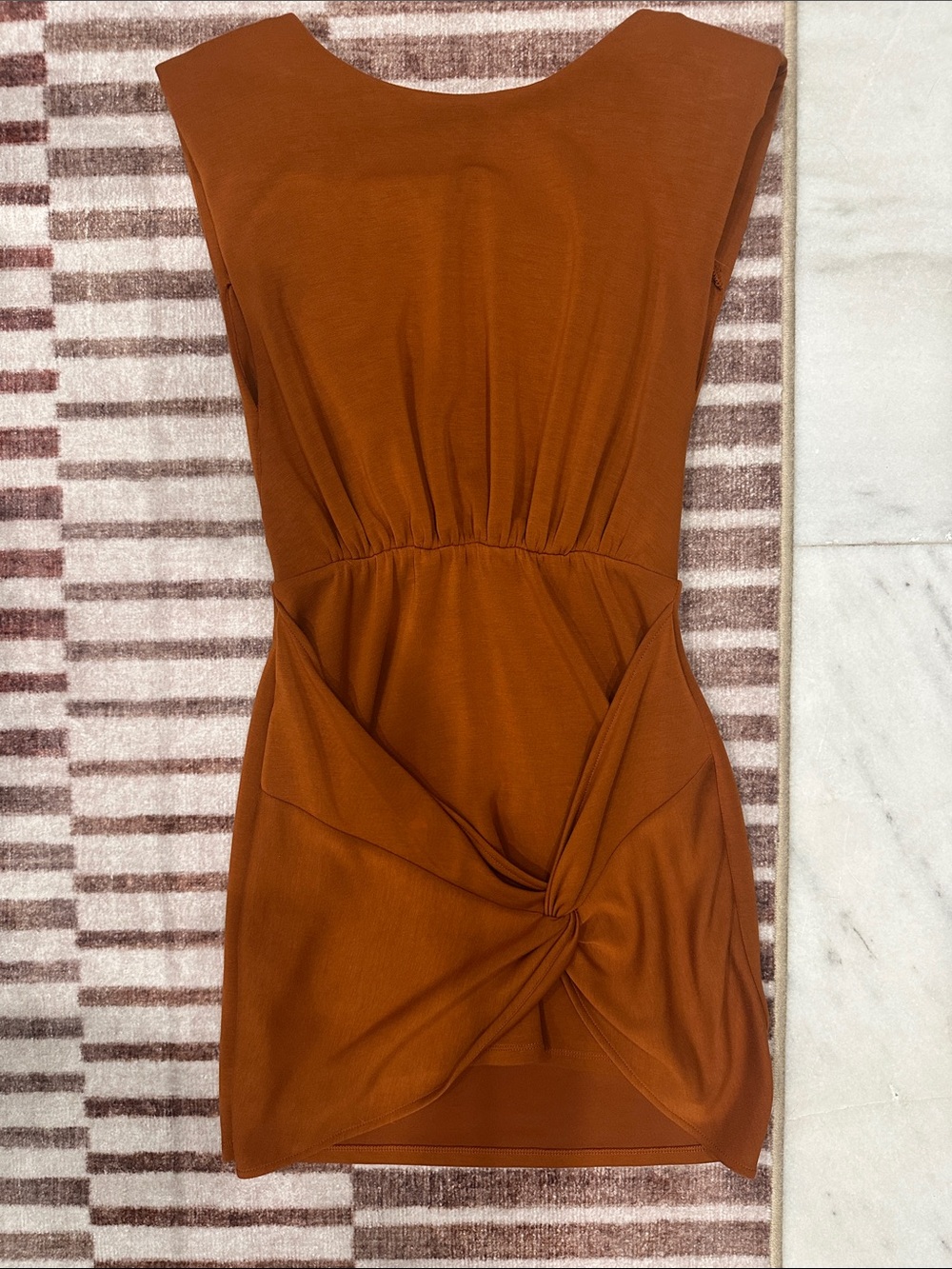 Free People Sleeveless Rust Twist-Front Women's Dress Size XS